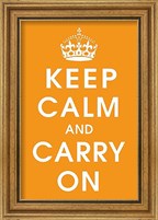 Framed Keep Calm (orange)
