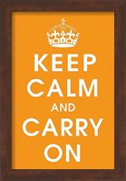 Framed Keep Calm (orange)