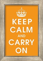 Framed Keep Calm (orange)