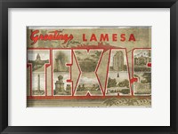 Framed Texas Greetings