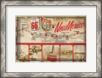 Framed Scenic US 66 thru New Mexico