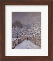 Framed Snow at Louveciennes, France, 1878