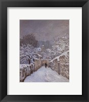 Framed Snow at Louveciennes, France, 1878