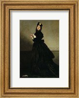 Framed Lady with a Glove.  Madame Carolus-Duran, nee Pauline Croizette, 1869