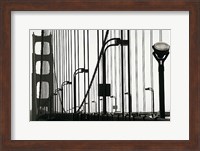 Framed Golden Gate Bridge in Silhouette