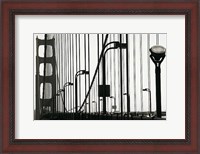 Framed Golden Gate Bridge in Silhouette