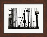 Framed Golden Gate Bridge in Silhouette