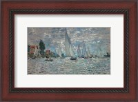 Framed Sailboats - Boat Race at Argenteuil, c. 1874
