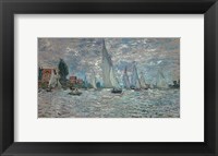 Framed Sailboats - Boat Race at Argenteuil, c. 1874