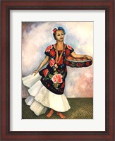 Framed Portrait of Dolores Olmedo