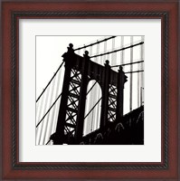Framed Manhattan Bridge Silhouette (detail)