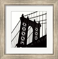 Framed Manhattan Bridge Silhouette (detail)
