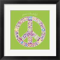 Peace is Beautiful Framed Print