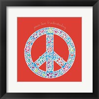 Peace, Love, and Understanding Framed Print