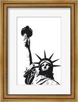 Framed Statue of Liberty (outline)