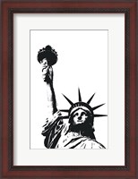 Framed Statue of Liberty (outline)