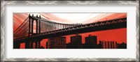 Framed Manhattan Bridge Aura