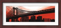 Framed Manhattan Bridge Aura