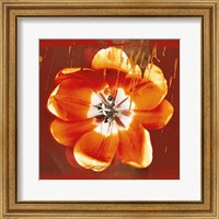 Framed Tulip Fresco (red)