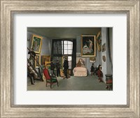 Framed Painter’s Atelier in the rue de la Condamine, 1870