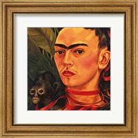 Framed Self Portrait with a Monkey, 1940 (detail)