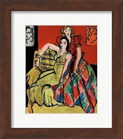Framed Two Young Women, the Yellow Dress and the Scottish Dress, 1941