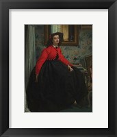Framed Portrait of Mademoiselle, called Girl with Red Vest, February 1864