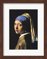 Framed Girl with a Pearl Earring