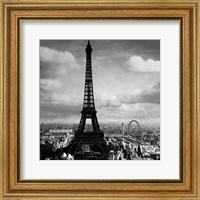 Framed Eiffel Tower, Paris France, 1897