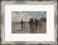Framed Fishing for Oysters at Cancale, 1878
