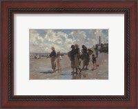 Framed Fishing for Oysters at Cancale, 1878