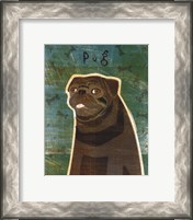 Framed Pug (black)