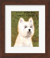 Framed West Highland White Terrier