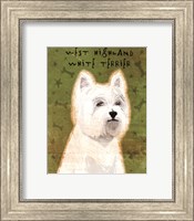 Framed West Highland White Terrier