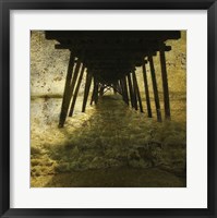 Pier Break Framed Print