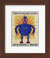 Framed Boris Box Art Robot