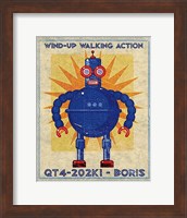 Framed Boris Box Art Robot