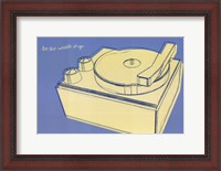 Framed Lunastrella Record Player