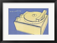 Lunastrella Record Player Framed Print