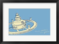 Lunastrella Space Station Framed Print