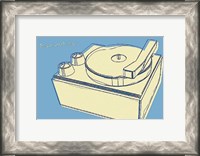 Framed Lunastrella Record Player