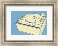 Framed Lunastrella Record Player