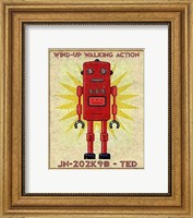 Framed Ted Box Art Robot