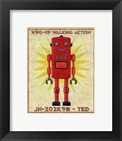 Ted Box Art Robot Framed Print