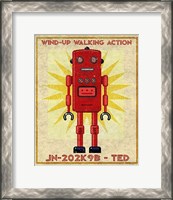 Framed Ted Box Art Robot