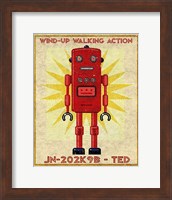 Framed Ted Box Art Robot