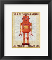 Stan Jr. Box Art Robot Framed Print