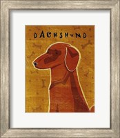 Framed Dachshund (red)