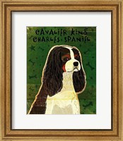 Framed Cavalier King Charles (tri-color)