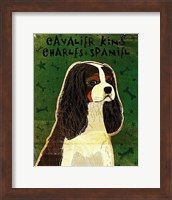 Framed Cavalier King Charles (tri-color)